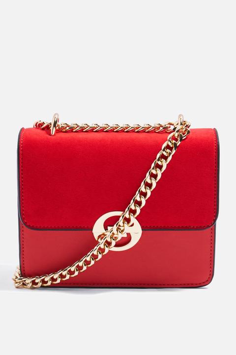 topshop red crossbody bag