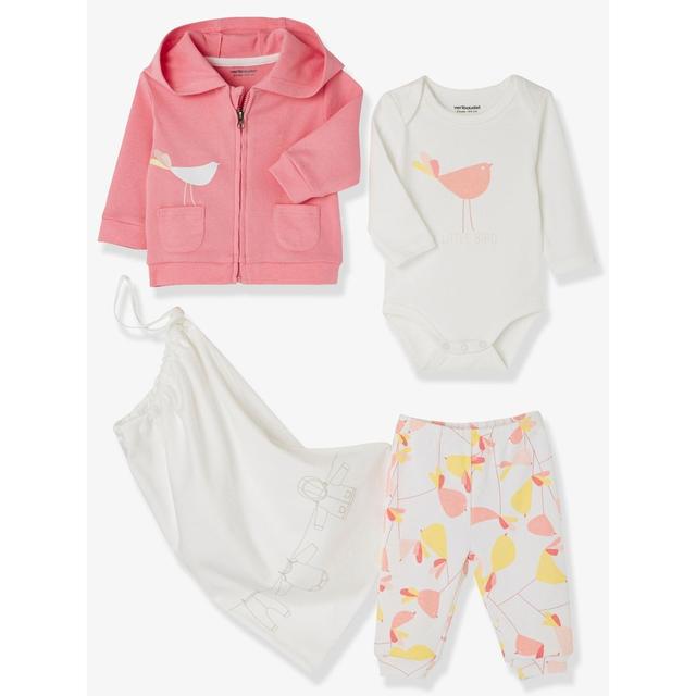 Ensemble Bebe 3 Pieces Oiseaux Gilet Body Capuche Et Sac From La Redoute On 21 Buttons
