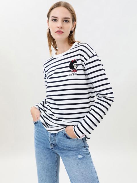 Sudadera De Rayas De Mafalda