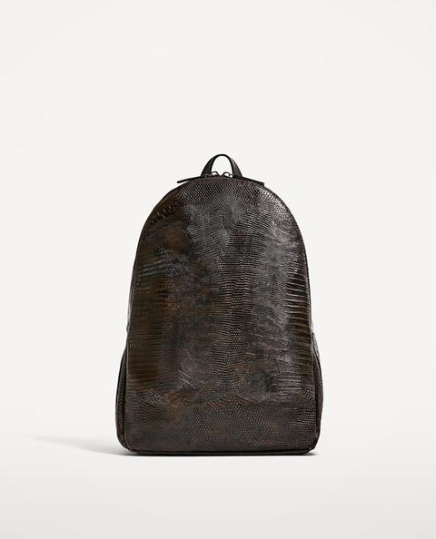 Zaino Effetto Rettile Portatile 13"