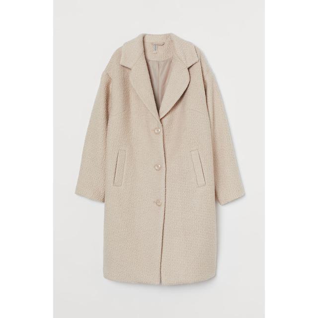 beige wool blend coat