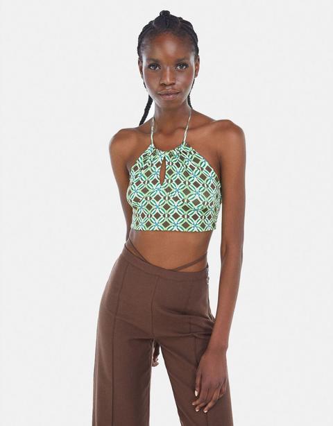 Top Halter Print