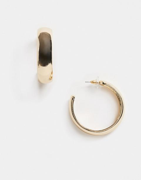 Pendientes De Aro Gruesos De 40 Mm En Tono Dorado De Asos Design