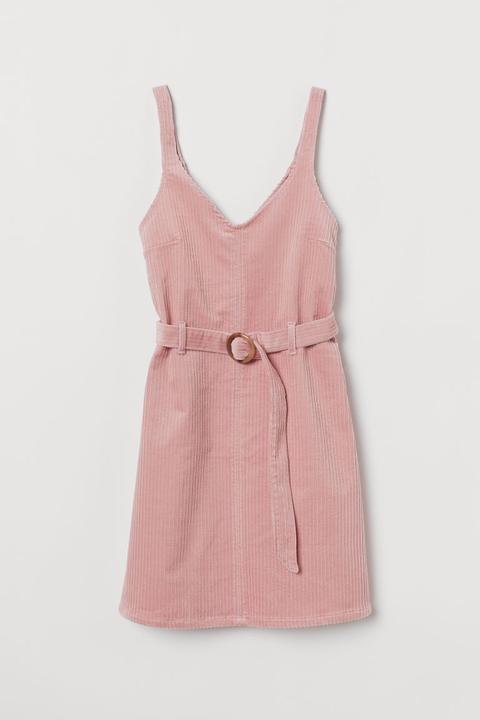 Vestido De Pana - Rosa