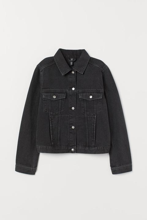 H & M - Giubbotto In Denim - Nero