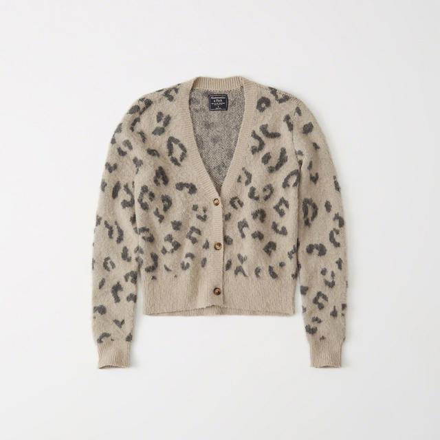abercrombie brushed leopard sweater