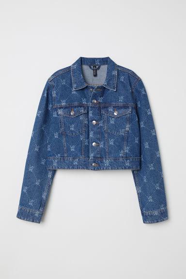 H & M - Giubbotto Di Jeans Fantasia - Blu