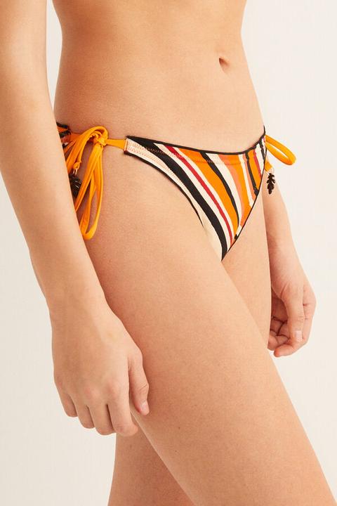 Braga Bikini Reversible Rayas Y Lisa