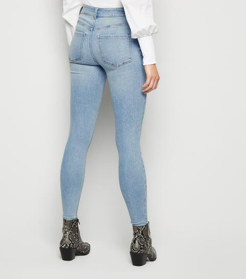 Pale Blue Mid Rise India Super Skinny Jeans New Look