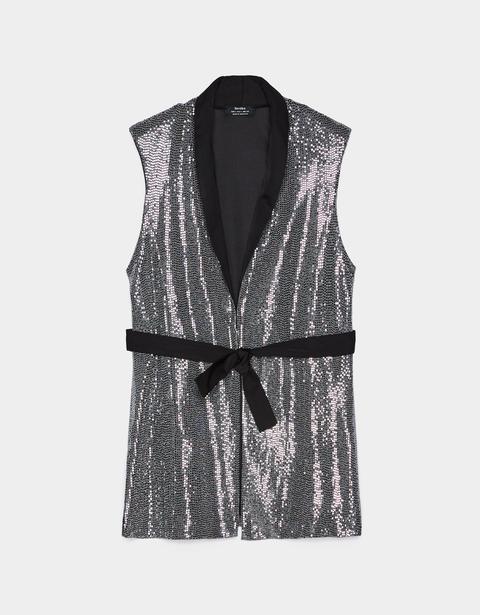 Gilet Con Paillettes