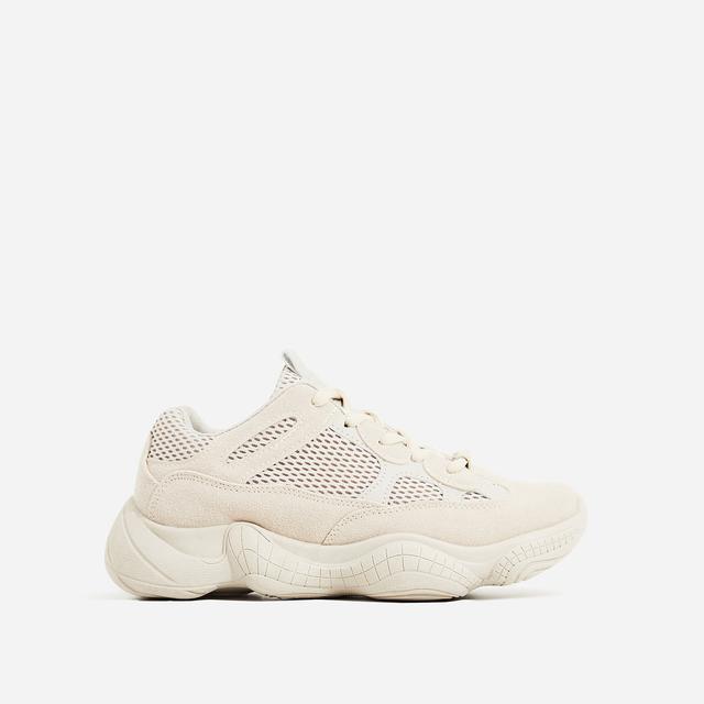 chunky nude trainers