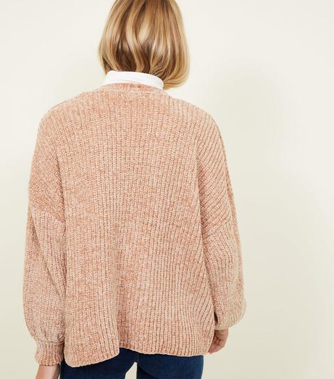 chenille cardigan new look