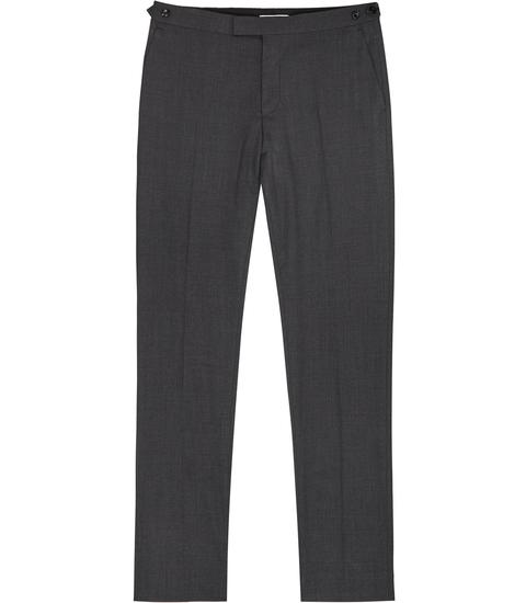 Reiss Voyage - Travel Suit Trousers In Charcoal