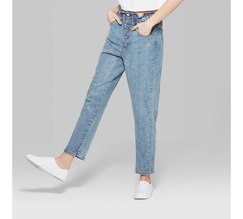 high waisted mom jeans target