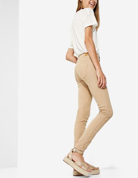 Pantaloni Elasticizzati Push Up Beige