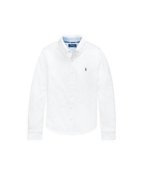 Polo Ralph Lauren - Camisa De Niño En Blanco