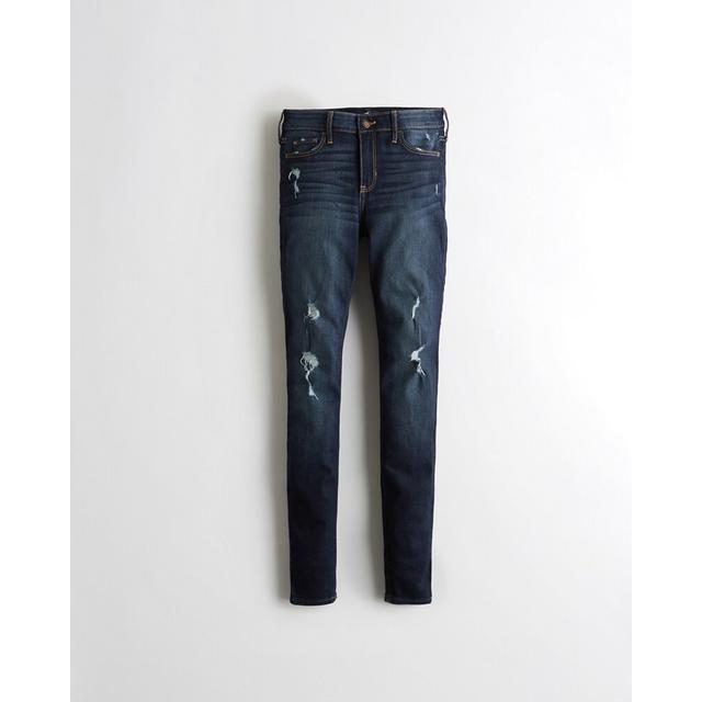 hollister classic stretch mid rise super skinny jeans