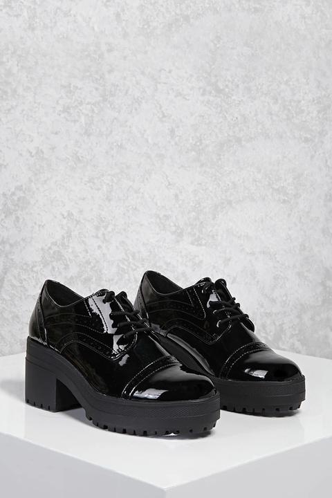 Patent Oxford Platform Shoes from 