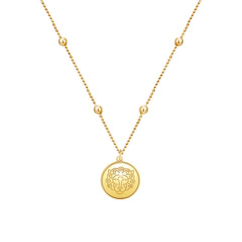 Zodiac Astra Leo Necklace 18k Gold Plaqué