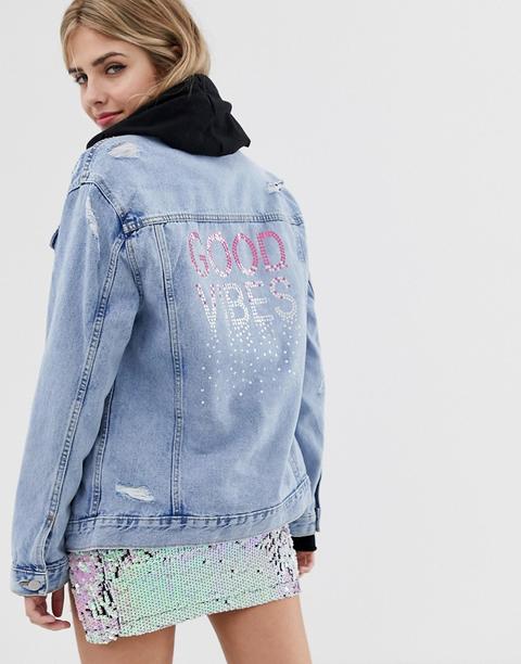 Chaqueta Vaquera Good Vibes De New Look