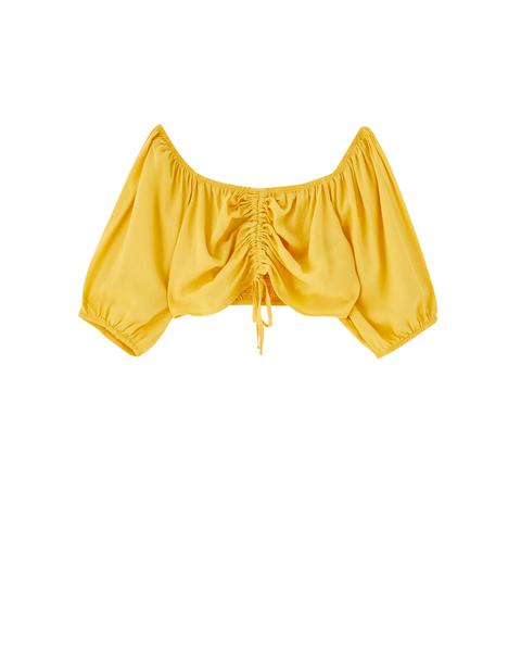 Crop Top Jaune