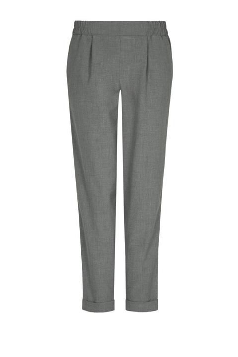 Pantaloni Jogger Grigi Con Riga Laterale