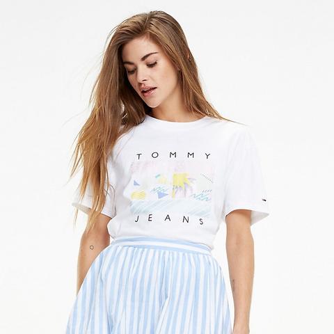 Camiseta Cropped Con Logo Surfero