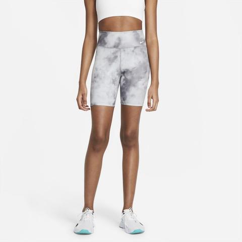Nike One Icon Clash Pantalón Corto Estampado De 18 Cm - Mujer - Gris