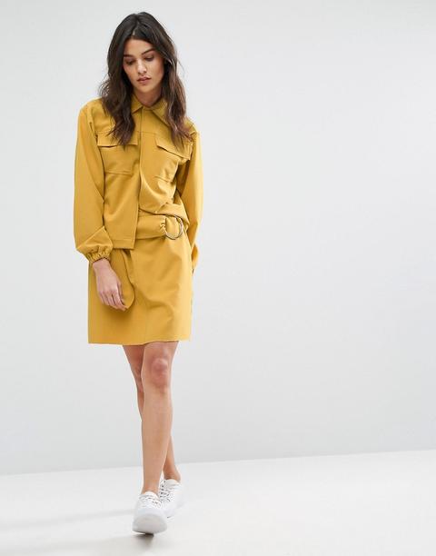 House Of Sunny - Minigonna Coordinata Con Dettaglio Ad Anello - Giallo