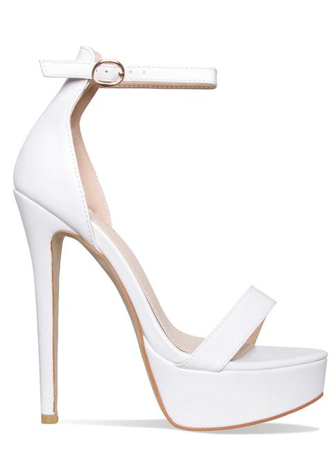 Selena White Platform Stiletto Heels