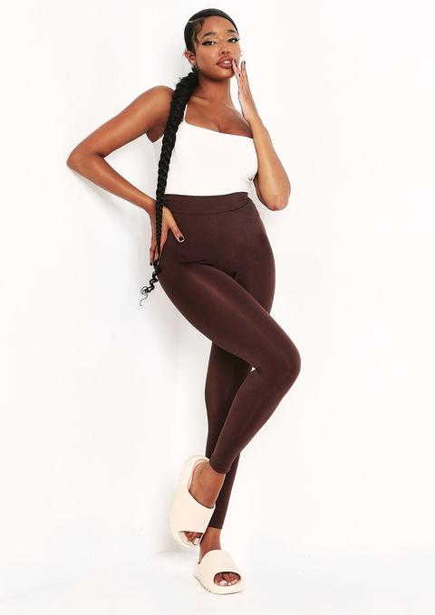 Meghan Chocolate High Waisted Body Sculpting Seamless Leggings