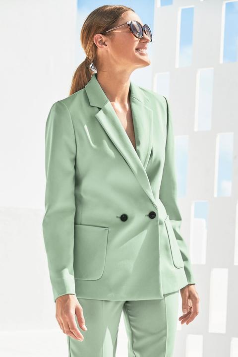 mint green womens pant suit