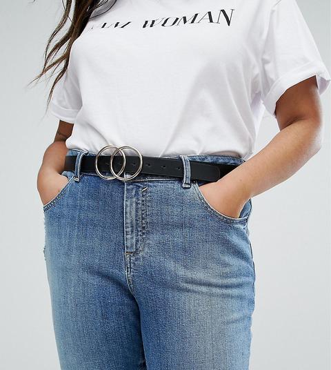 Cinturón Para Cintura Y Cadera Con Detalle De Dos Círculos De Asos Design Curve