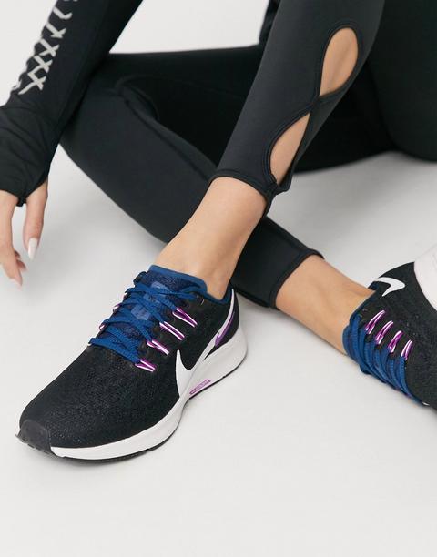 Zapatillas Negras Air Zoom Pegasus 36 De Nike Running-negro