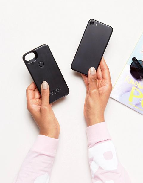 Funda Para Iphone 6/6s/7 Para Selfies En Negro Espacial Ii De Lumee