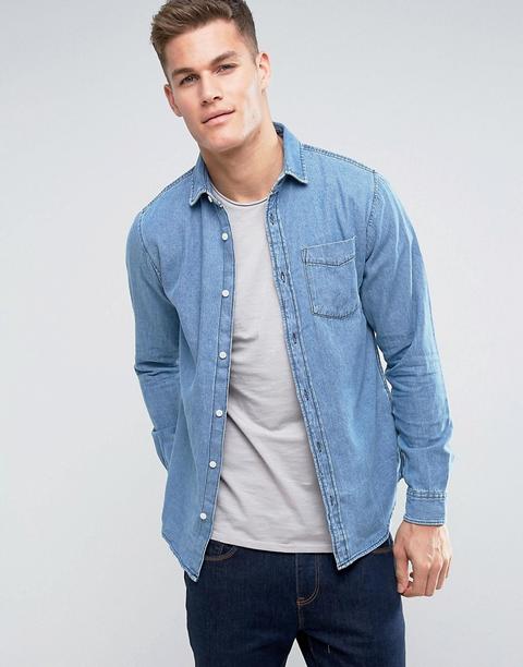 Jack & Jones - Camicia Di Jeans - Navy