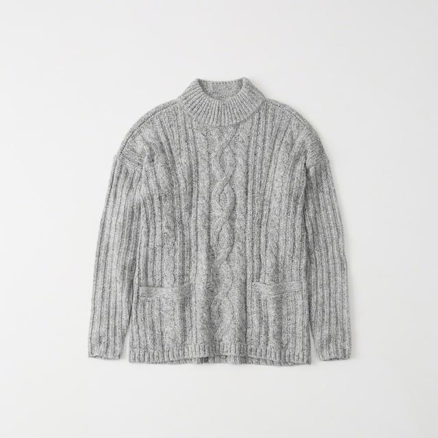 abercrombie mock neck sweater