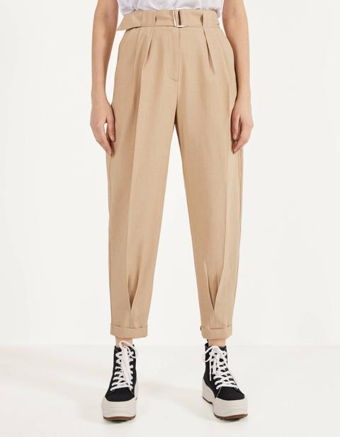 Pantalon Ample Avec Ceinture