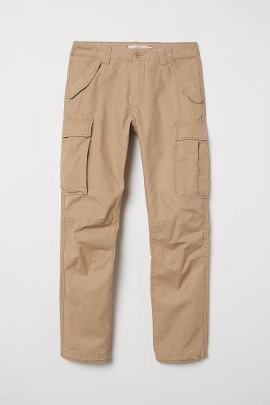 H & M - Pantalón Cargo - Beis