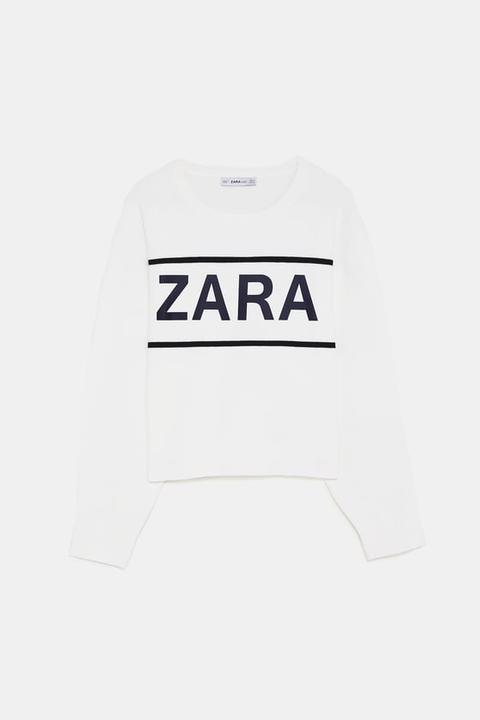 Maglia Jacquard Logo Zara