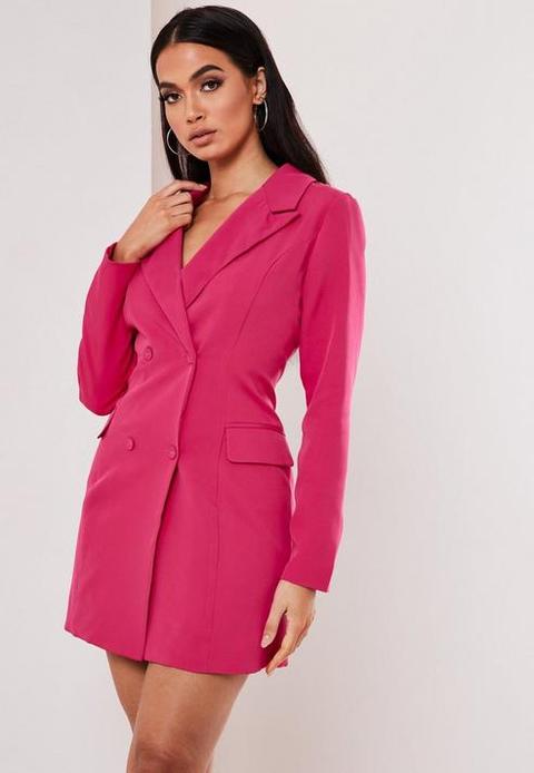 Missguided pink outlet blazer dress