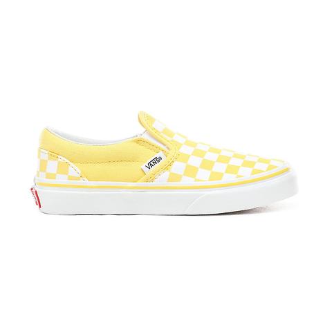 Vans Kids Checkerboard Slip-on Shoes (4 