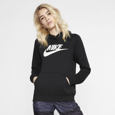 Nike Sportswear Essential Sudadera Con Capucha De Tejido Fleece - Mujer - Negro