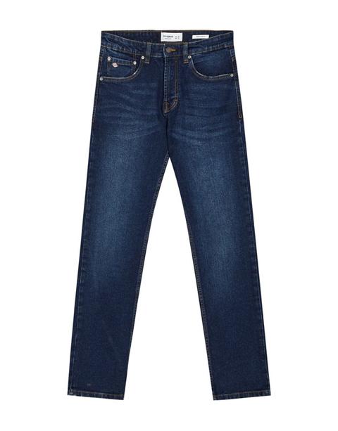 Jeans Regular Comfort Fit Azul Oscuro