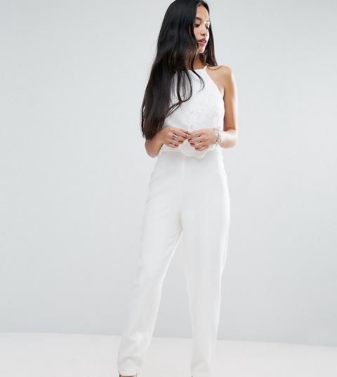 Mono Largo Con Capa De Encaje De Miss Selfridge Petite