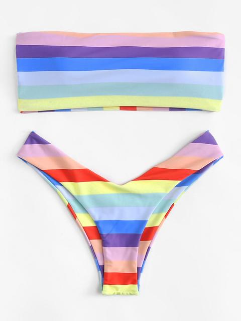 Bikini Ombre Tagliato A Scaletta