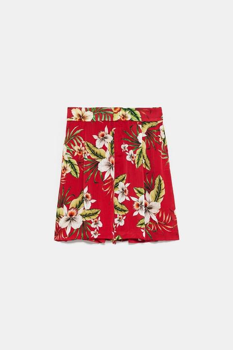 Bermudashorts Mit Blumenmuster