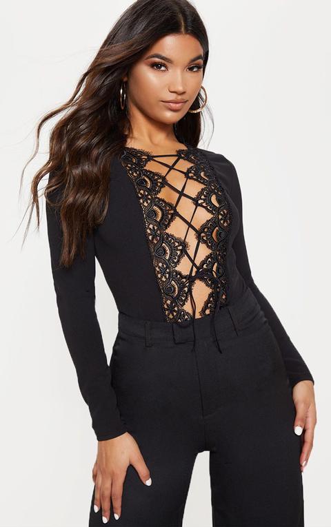 pretty little thing black bodysuit