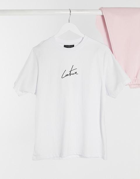 The Couture Club - T-shirt Signature Oversize - Blanc