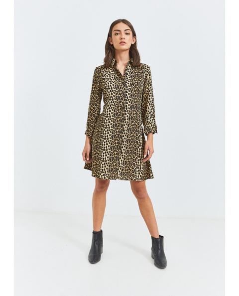 Vestido Camisero Animal Print